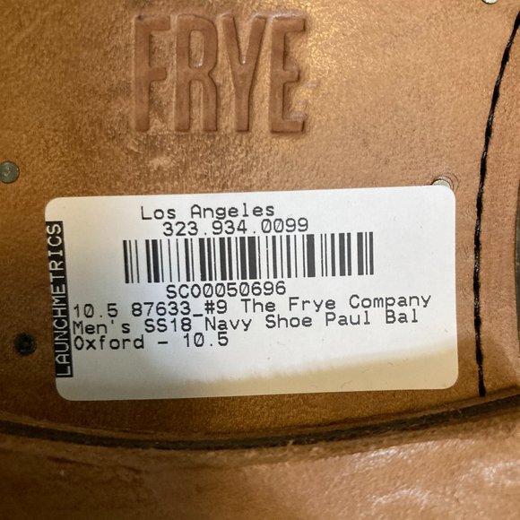 Frye Paul Bal Oxford Navy Blue Suede 10.5